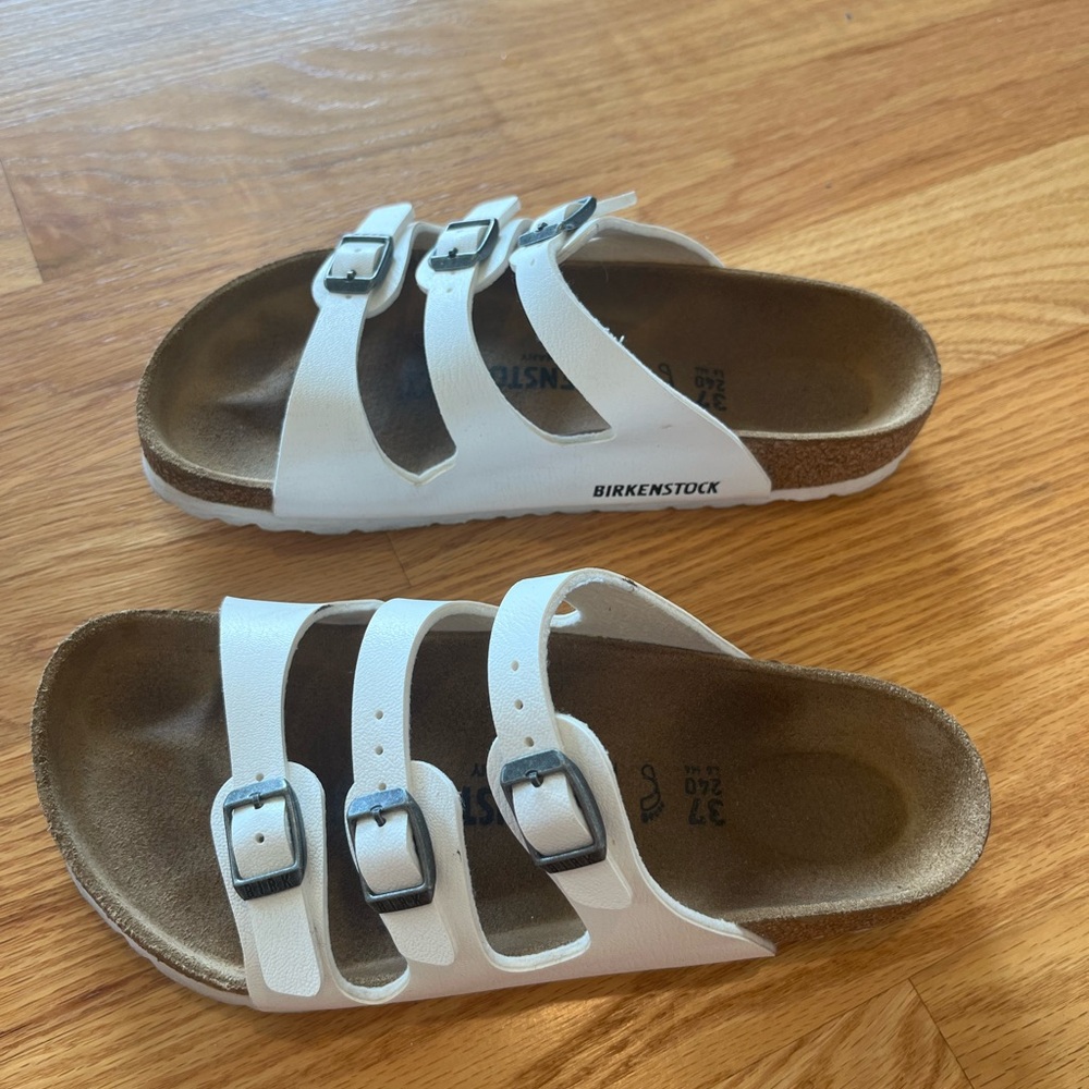 Birkenstock Florida White Sandals